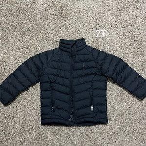 Toddler polo puffer coat